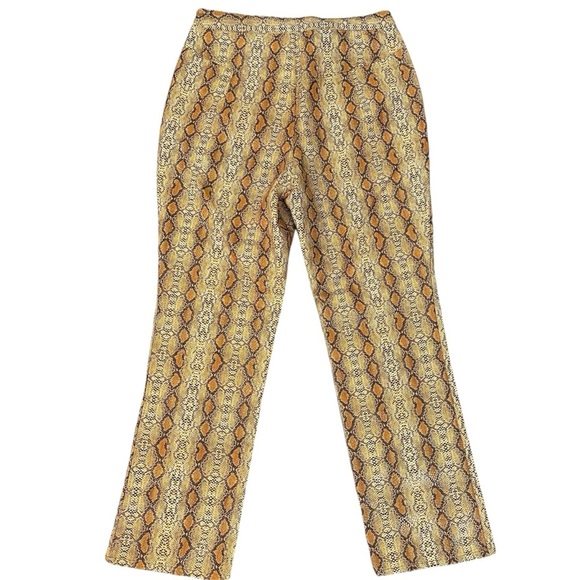 Free People Western Bohemian Snakeskin Wild Horses Vegan Pants Jeans Size 4 Boho - Picture 11 of 12